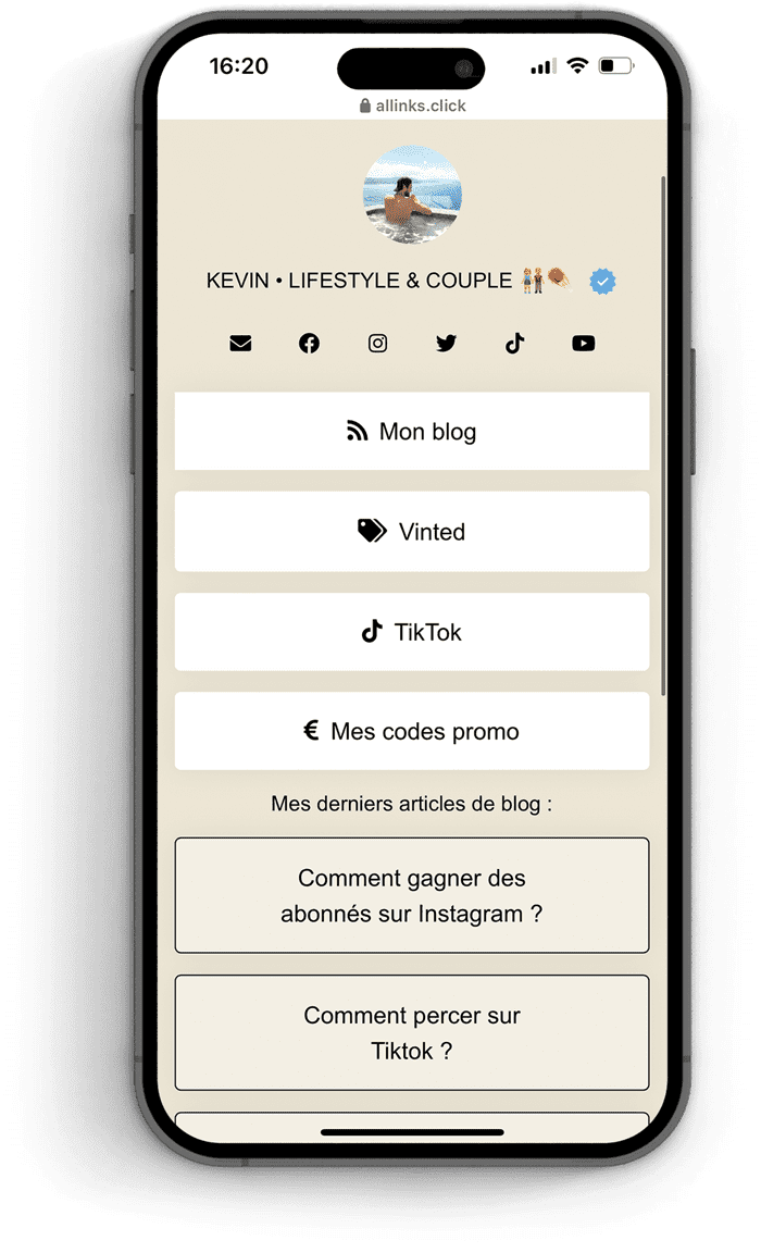 Allinks page of kevinragonneau