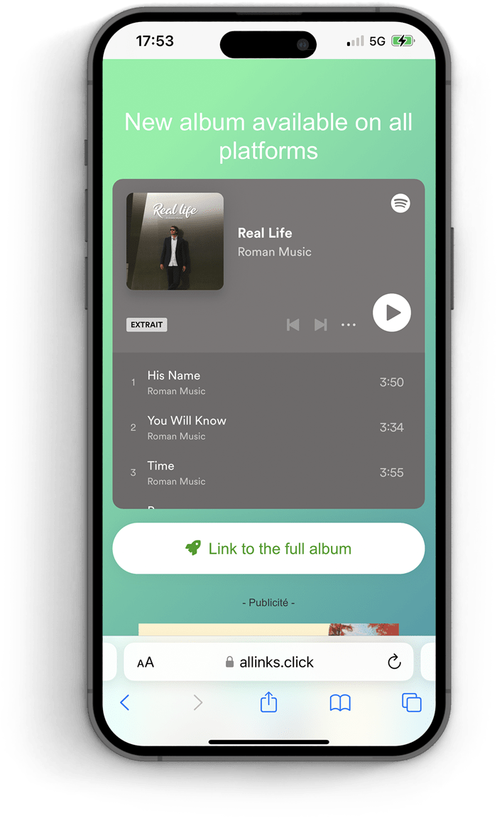 Allinks page of roman.music