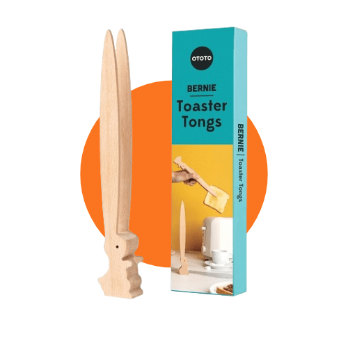 Pince lapin en bois pour le grille pain.