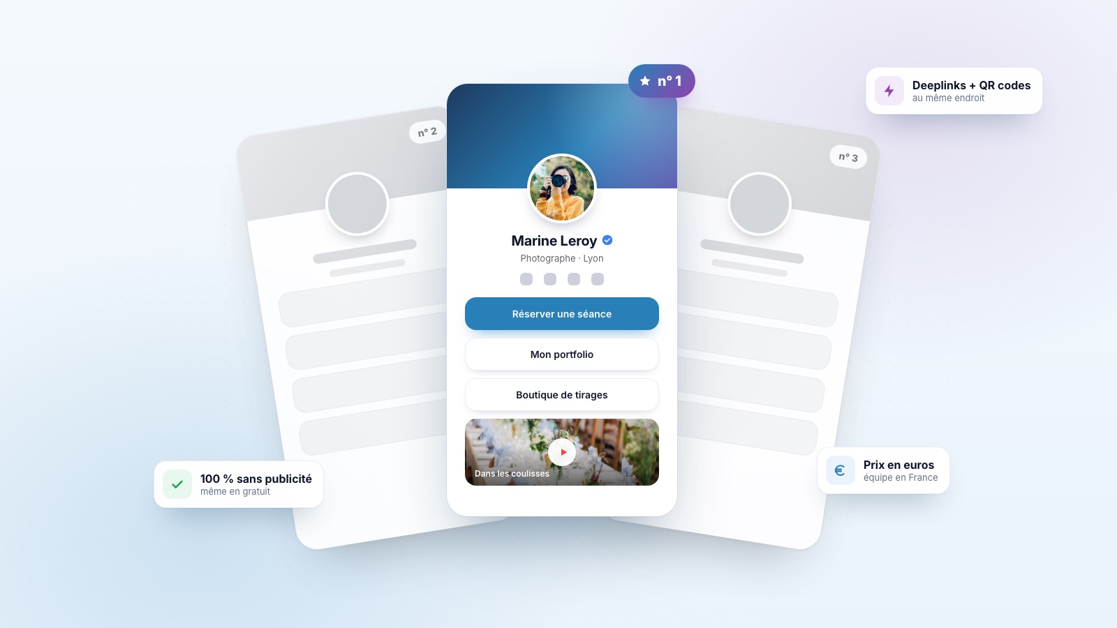 Comparaison des principales alternatives à Linktree avec une page lien en bio Allinks au premier plan